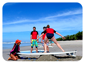 Beginer Surf Lessons In Santa Teresa, Costa Rica